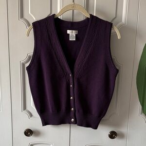 Deep Purple Women's Cardigan Vest